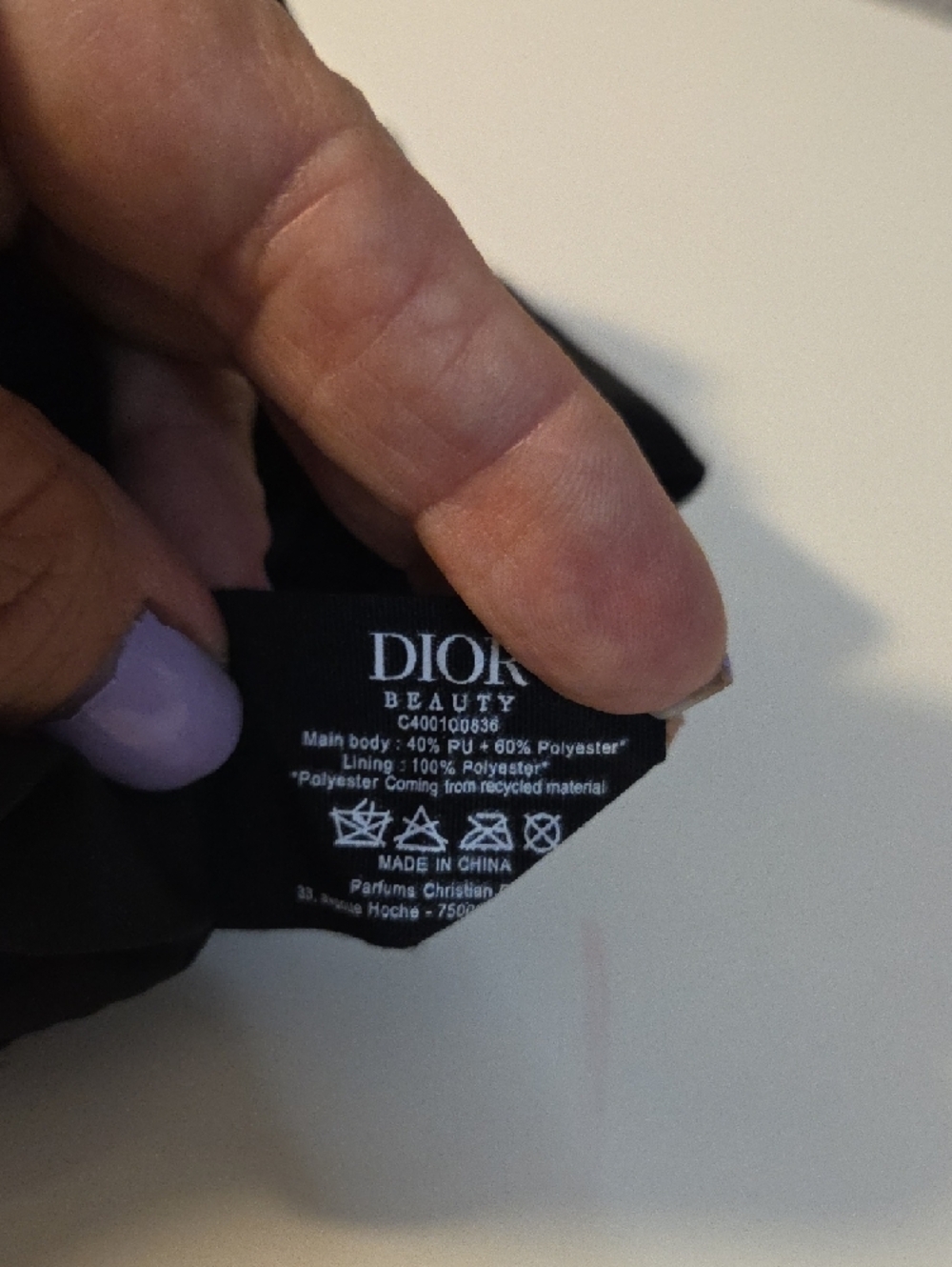 Dior Beauty Pouch Black Velvet" o "Neceser Dior Terciopelo Negro". - Picture 4 of 4